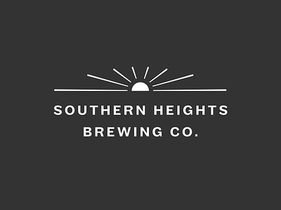Southern Heights Brewing – secondary logo austin beer logo sun