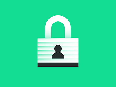 On Lock identity illustration keyhole lock person security