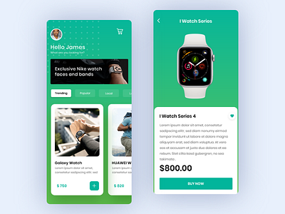 Watch app design ui ux