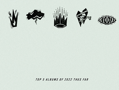 Top 5 Albums of 2022 design illustration music