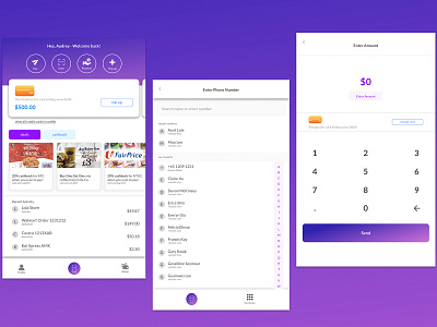 Payment Wallet payment app ux ui design wallet app