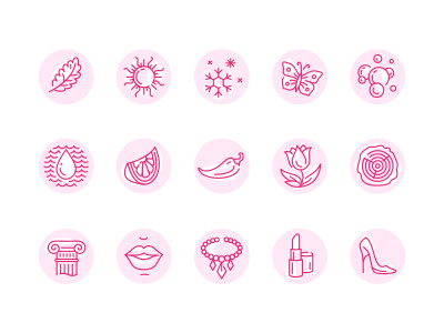 Icons Scentbird aroma design icon icons illustration line perfume scentbird set