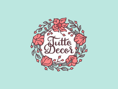 Tutto Decor 2 berry cape gooseberry decoration design floristics logo wreath
