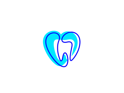 Dental Clinic branding clinic dental fourhands health heart logo logotype mark medicine stomatology teeth tooth