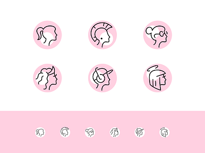 female profile icons