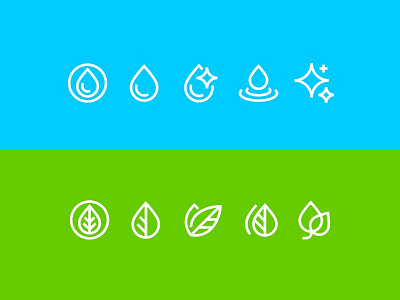 clean+vegan icons clean cosmetic cosmetology drop fourhands icon design icon designer iconography icons illustration leaf line outline pictogram stroke stroked vector vegan