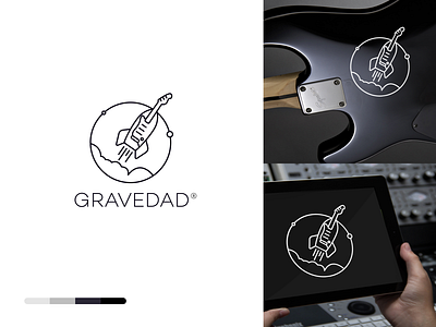 Gravedad Music Branding brand branding brands design icon illustration isotype logo logotype music photo studio typography vector