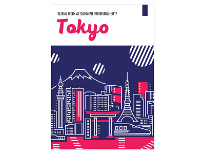 Tokyo book cover design illustration japan travel