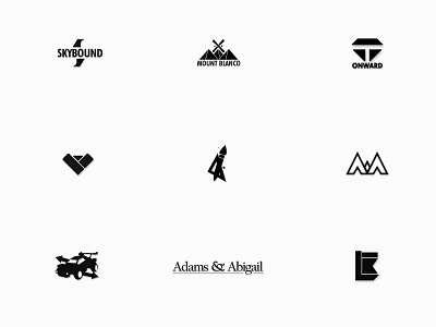 Logo Collection #1 app art branding designer drawing graphic designer icon illustration illustrator logo typography vector vector art