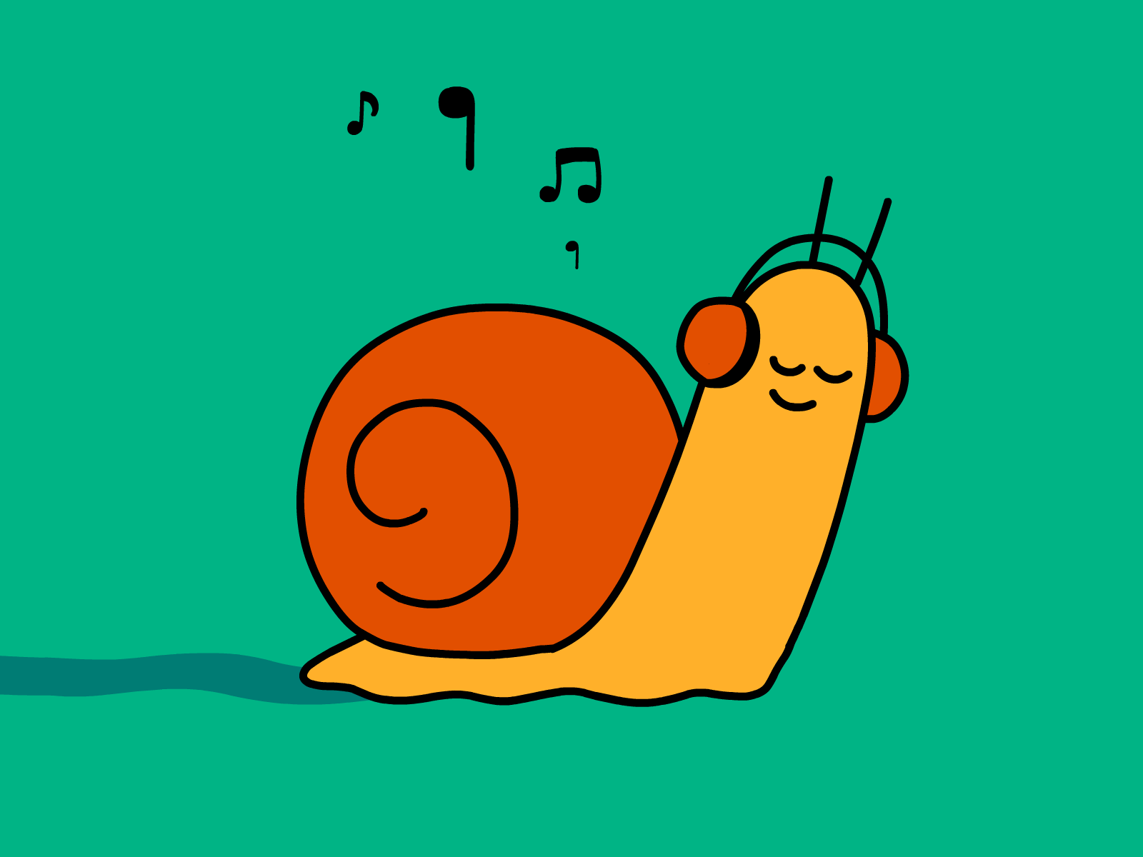 Snail 2d animation animation cartoon cute framebyframe loop shell slug snail