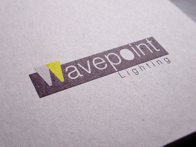 Wavepoint light logo logo design typo graphy