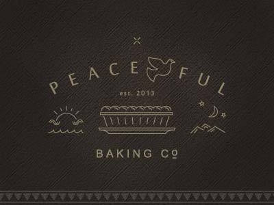 The Finished Package Design bakery line art logo
