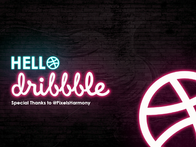 Hello dribbble! dribbble thanks invite