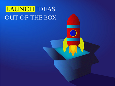 Rocket Illustration ideas rocket box artwork