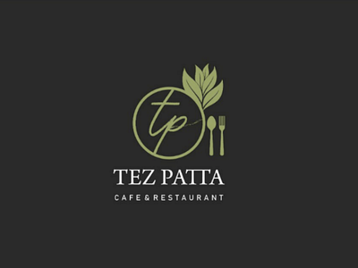 Tez Patta Logo logo design cafe restaurant