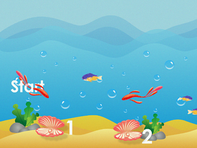 Game Level Illustration game illustration water fish