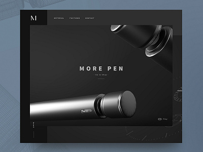 mpen 3d design dribble pen product ui web