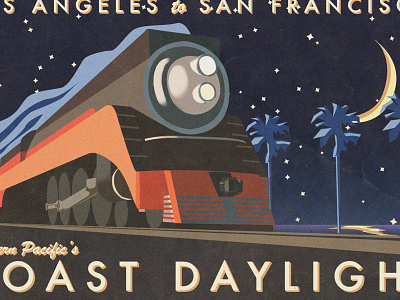 Daylight2014 art deco historical illustration poster railroad vintage