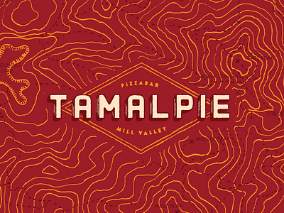 Tamalpie Concept #2 color lettering logo restaurant type typography