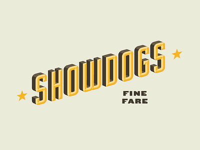 Showdogs Logo Concepts#2 bar classic handmade lettering logo logotype restaurant vintage