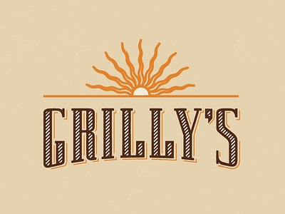 Grillys Logo Concept #1 burritos lettering logo mexican restaurant tacos western