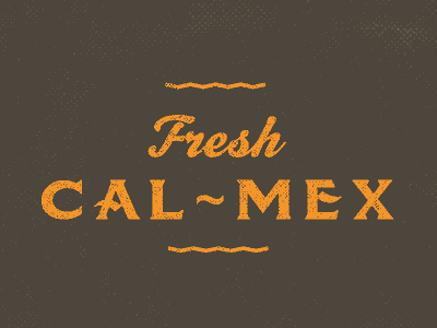 Fresh food graphic lettering lockup mexican restaurant