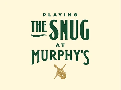 Irish Pub Lettering & Logo bar branding design fiddle green irish lettering logo pub restaurant vintage