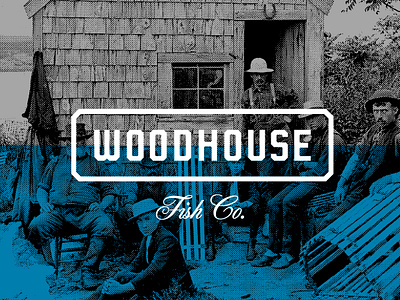 Woodhouse Logo Concept 1 black blue branding design graphic graphic design icon illustration lettering logo restaurant retro script typography ui ux vector victorian vintage web