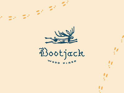 Bootjack Logo 2d branding character design flat icon illustration lettering logo typography ui ux web