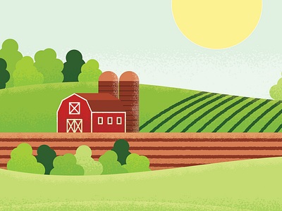 countryside design digital drawing farm geometric graphic graphic design illustration michigan retro vector vintage