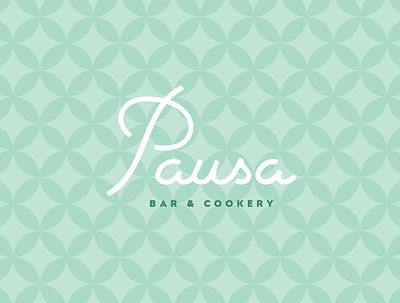Pausa Logo Concept branding design graphic graphic design illustration lettering logo restaurant script typography