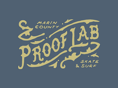 Proof Lab Design branding custom design graphic graphic design illustration lettering logo retro script script lettering surfing typography victorian vintage