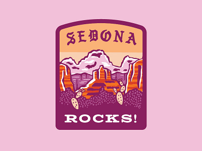 Sedona arizona badge badge design branding design graphic graphic design icon illustration illustration design logo retro sedona vector vintage