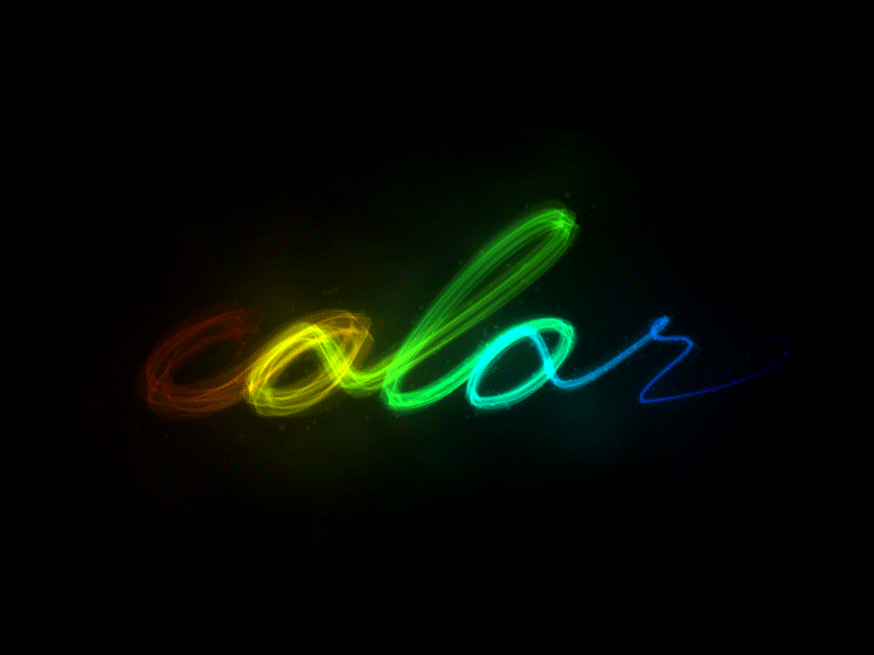 Color animation color rainbow script smoke type