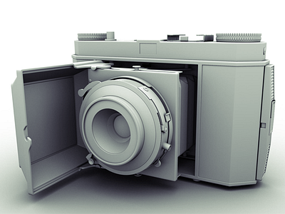 Retinette High-Poly 3d camera high poly kodak model retinette