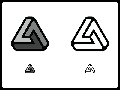 Triangles black geometric illusion impossible penrose triangle white