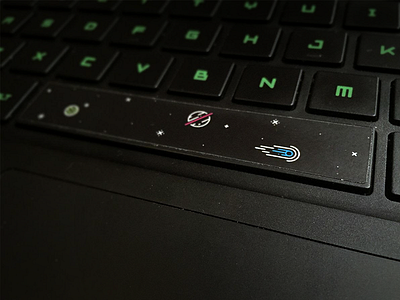Spacebar keyboard space sticker