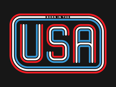 Born in the USA america patriotic shirt type united states usa