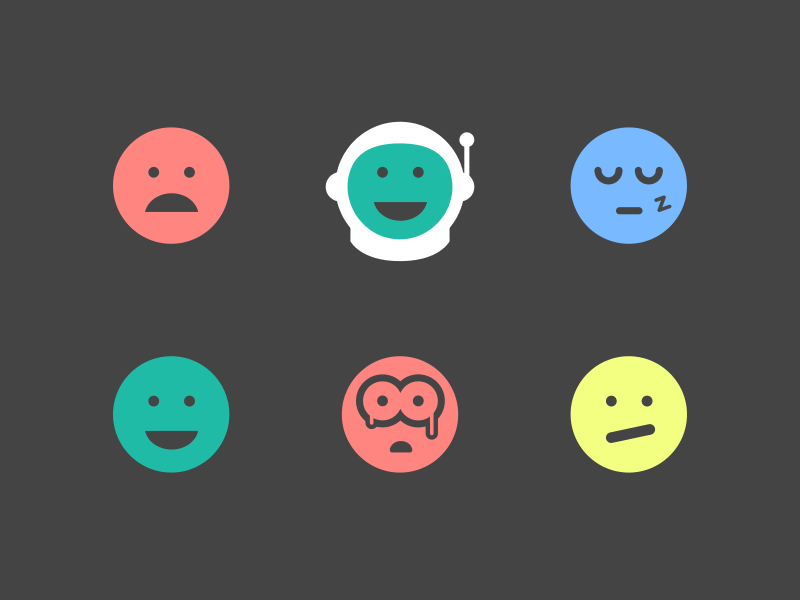 Animated Emojis animation bored emoji emoticon emotion fear frown motion sleep smile