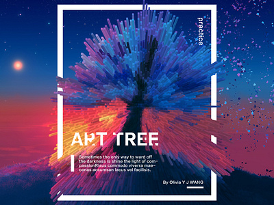 Art Tree poster design poster