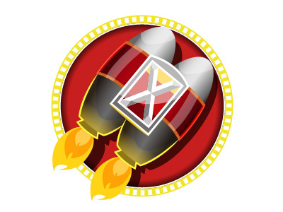 Power Up Icon design game gamedesign red rocket