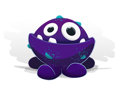 Character Monster character design gamedesign moster purple