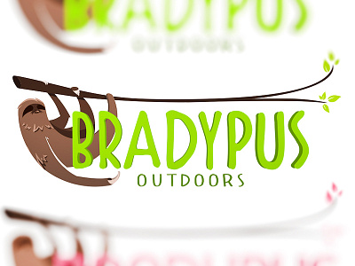 Bradypuslogo Dribbble animals brown design green logo nature outdoors sloth