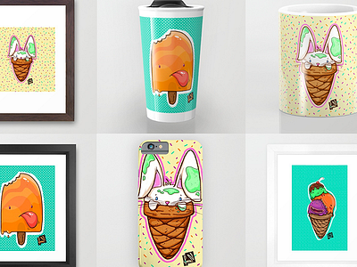 Society6 Products buy designs happy icecream illustration love products society6