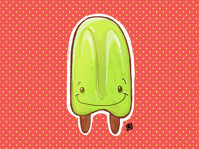 lime Ice Cream color cute decoration design dessert food fun green happy ice cream illustration lime