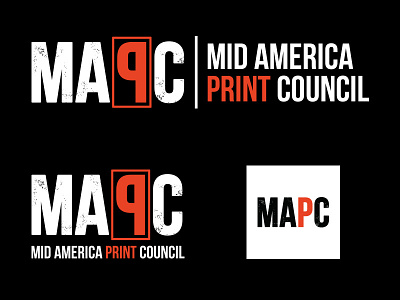 Mid America Print Council art branding letterpress logo print printmaking texture