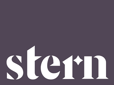 Stern logo bar branding custom type lettering logo restaurant typography