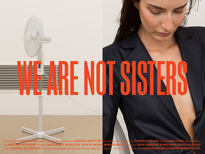 We Are Not Sisters SS17 clothing fashion lookbook minimal norm core slovakia womenswear