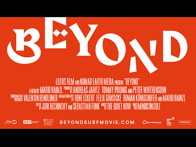 Beyond teaser credits screen africa custom type documentary film logo logotype movie surf teaser trailer