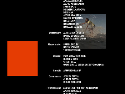 Beyond end credits africa color block contemporary documentary film movie sahara surf